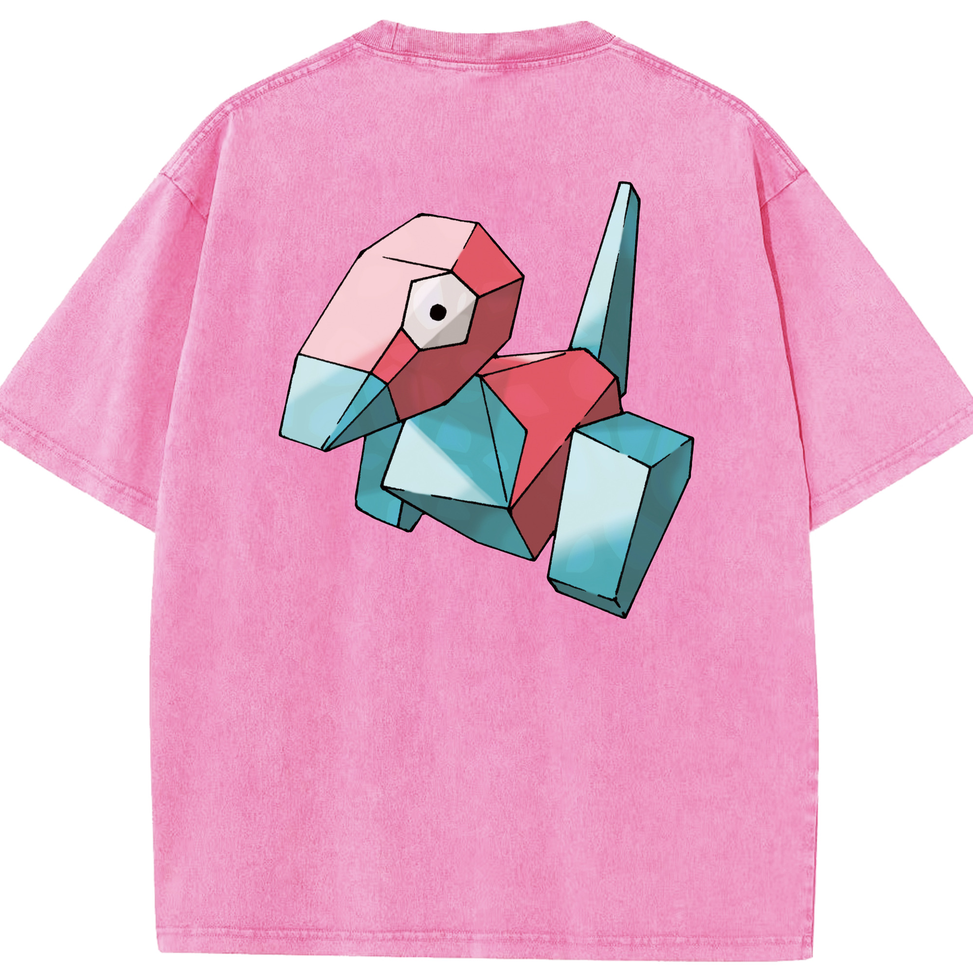 （画像用） ポケットモンスター Pokémon 綿100% ヴィンテージ風 半袖Tシャツ（背面プリント）